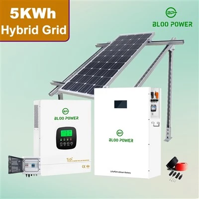 Penyimpanan Energi Surya Hibrida 5KWH 5KW Lengkap Dengan Kit Surya 5 KW
