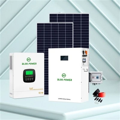 5KWh 5KW Sistem Energi Surya Hibrida DIY Rumah Tangga BESS